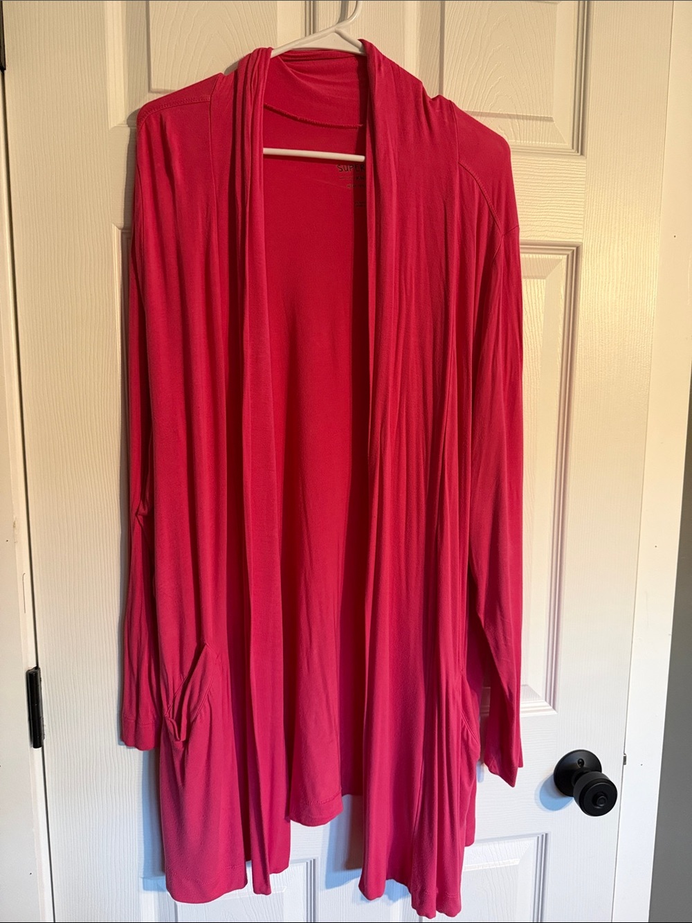 torrid Hot Pink Open-Front Cardigan with Draped Collar